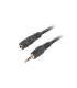 Cable lanberg estereo jack 3.5 mm macho a jack 3.5 mm hembra negro 1.5 m