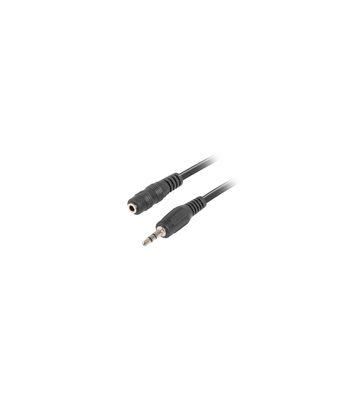 Cable lanberg estereo jack 3.5 mm macho a jack 3.5 mm hembra negro 1.5 m