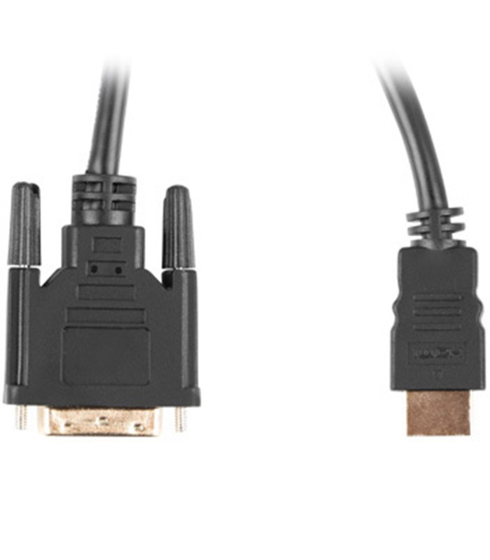 Cable hdmi lanberg macho -  dvi - d 24+1 macho 4k dual link 3m negro