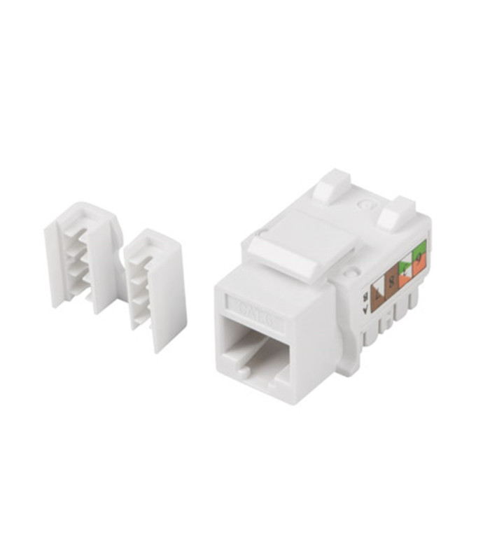 Conector keystone lanberg cat 6 utp rj45 90 grados