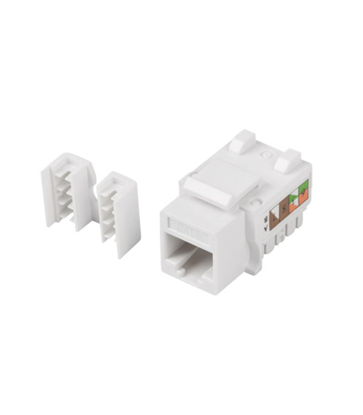 Conector keystone lanberg cat 6 utp rj45 90 grados