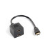 Adaptador lanberg hdmi macho -  hdmi hembra x2 splitter 20cm