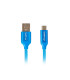 Cable usb lanberg 2.0 macho - micro usb macho quick charge 3.0 1.8m azul