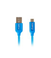 Cable usb lanberg 2.0 macho - micro usb macho quick charge 3.0 1.8m azul