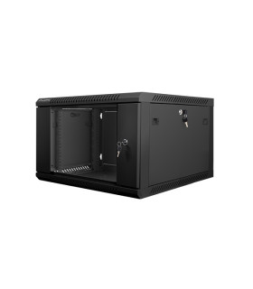 Armario rack lanberg 6u 600x600x368 auto ensamblado 19 pulgadas pulgadas hasta 60 kg negro