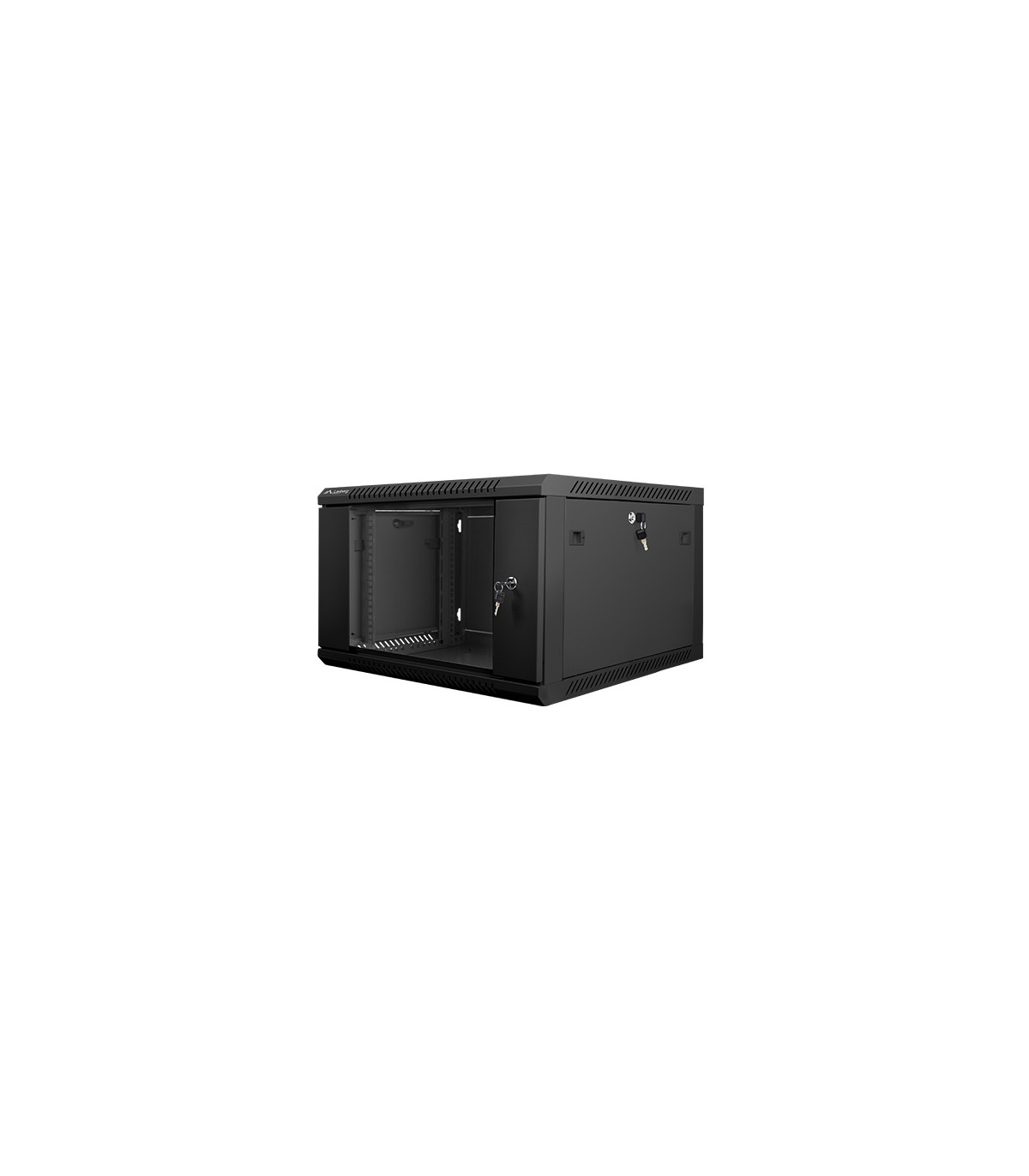 Armario rack lanberg 6u 600x600x368 auto ensamblado 19 pulgadas pulgadas hasta 60 kg negro