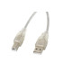 Cable impresora lanberg usb a -  usb b macho - macho ferrita 3m transparente