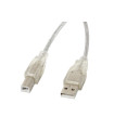 Cable impresora lanberg usb a - usb b macho - macho ferrita 3m transparente