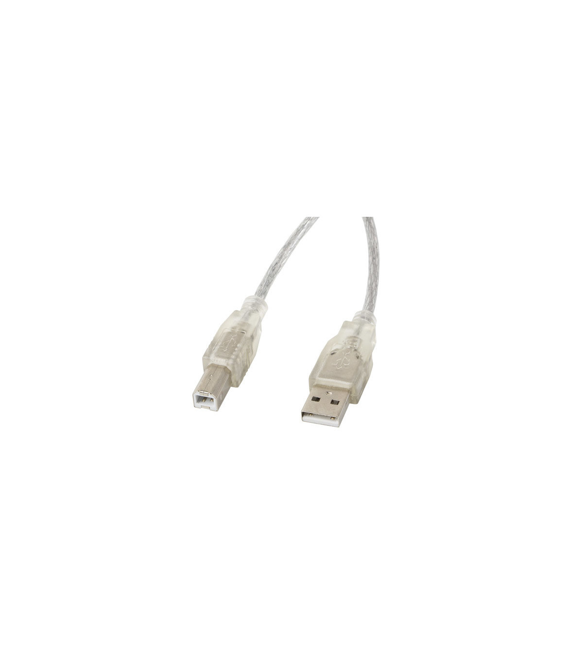 Cable impresora lanberg usb a -  usb b macho - macho ferrita 3m transparente