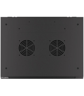 Armario lanberg 19 pulgadas 9u 600x450x507 flat pack puerta cristal negro