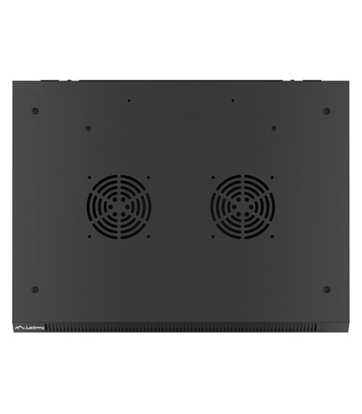 Armario lanberg 19 pulgadas 9u 600x450x507 flat pack puerta cristal negro