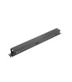 Organizador de cables lanberg metalico 1u tipo a rack 19 negro
