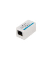 Adaptador lanberg cat5.e utp rj45 hembra - hembra