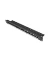 Patch panel lanberg 24 puertos 1u rack 19 para modulos keystone negro