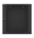 Armario lanberg mural rack 19 pulgadas 12u - 600x600 auto ensamblado negro puerta de cristal