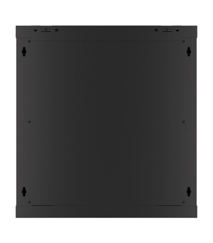 Armario lanberg mural rack 19 pulgadas 12u - 600x600 auto ensamblado negro puerta de cristal