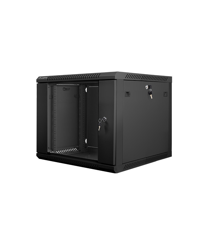 Armario rack lanberg 9u 600x600x501 auto ensamblado 19 pulgadas hasta 60 kg negro