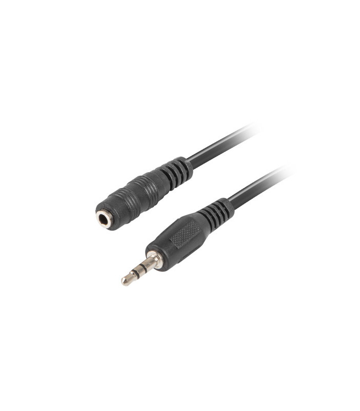 Cable estereo lanberg jack 3.5 mm macho - jack 3.5mm hembra 3m negro