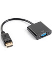Adaptador lanberg displayport 1.1 a vga 20cm negro