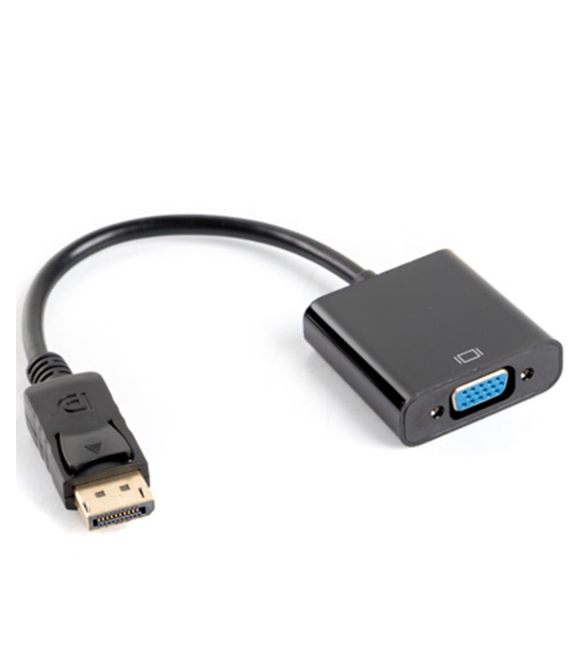 Adaptador lanberg displayport 1.1 a vga 20cm negro