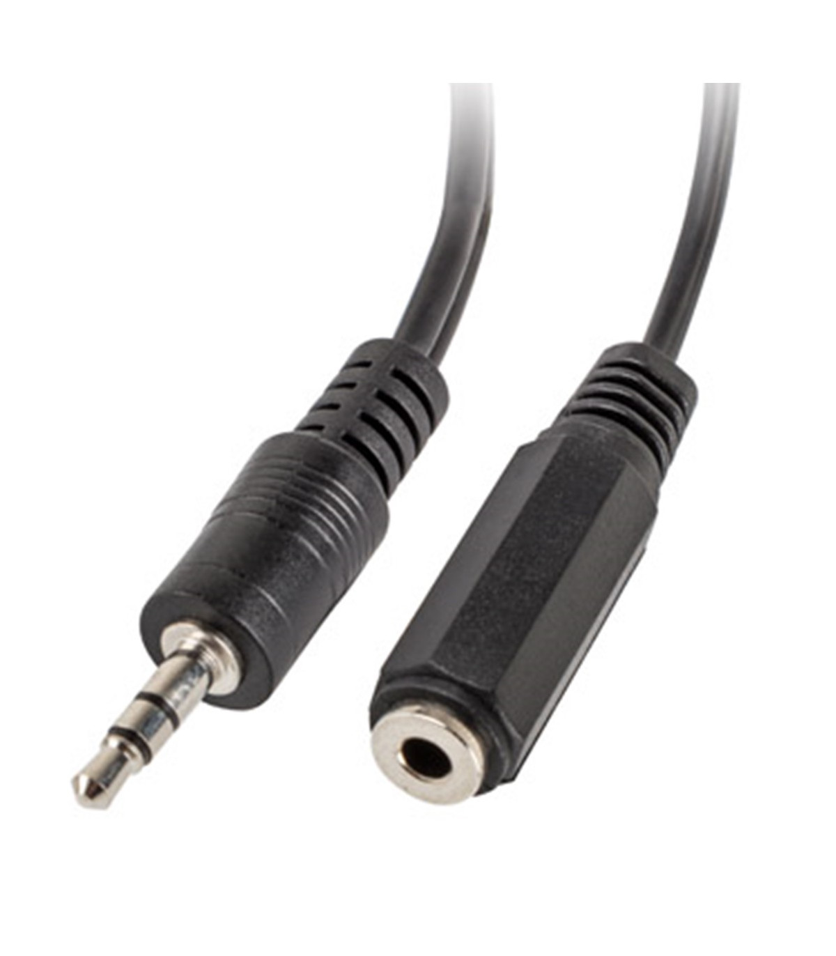 Adaptador lanberg jack stereo macho a jack stereo hembra x2 10 cm negro