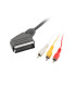 Cable euroconector lanberg macho - 3x rca macho 1.8m