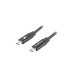 Cable usb lanberg 2.0 macho - usb tipo c macho quick charge 4.0 1.8m negro