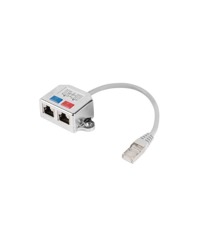 Adaptador lanberg splitter ethernet ftp rj45 a 2x rj45
