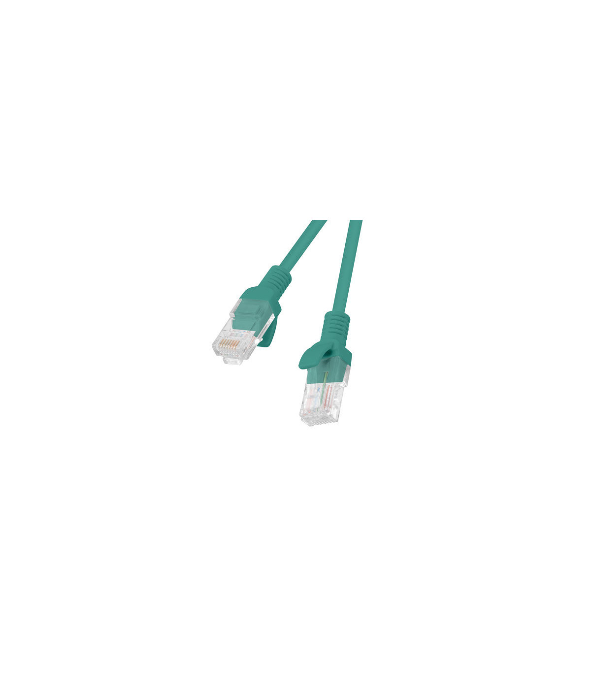 Cable red lanberg latiguillo cat.6 utp 2m verde fluke passed