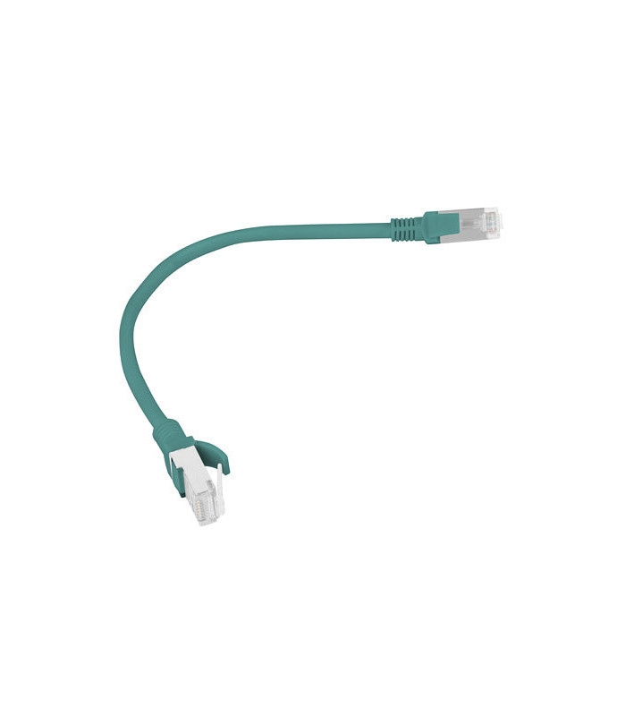 Cable red lanberg latiguillo cat.6 utp 0.25m verde fluke passed