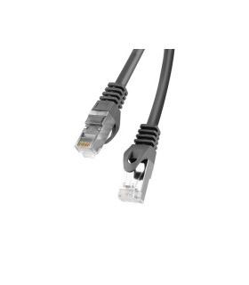 Cable red lanberg latiguillo cat.6 ftp 1m negro fluke passed