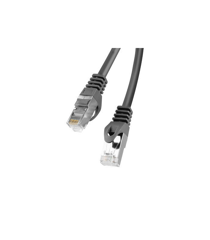 Cable red lanberg latiguillo cat.6 ftp 1m negro fluke passed