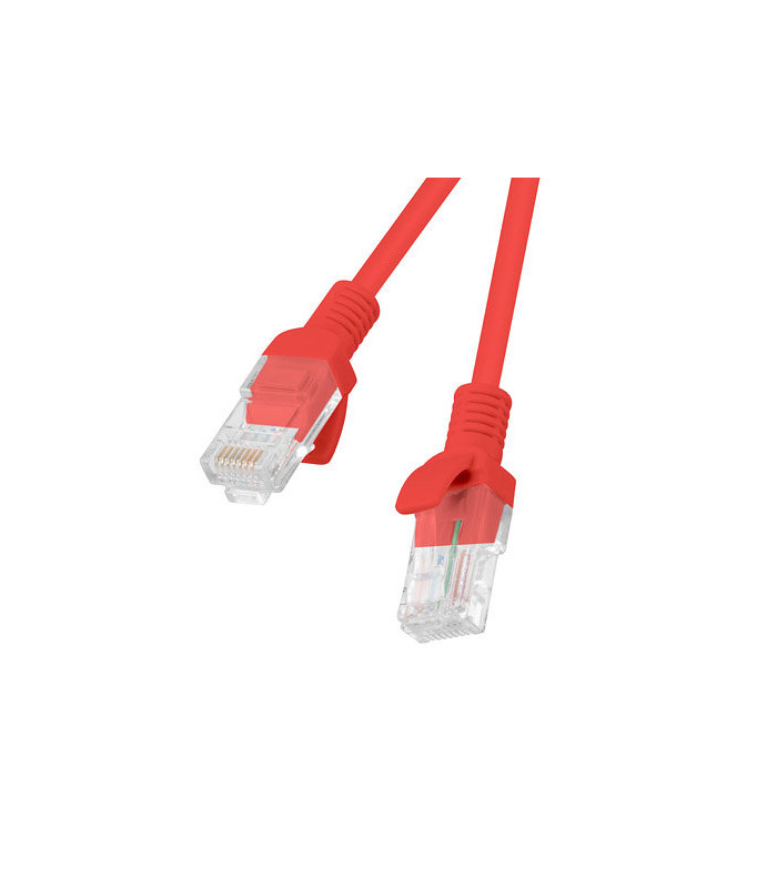 Cable red lanberg latiguillo cat.6 utp 1m rojo fluke passed