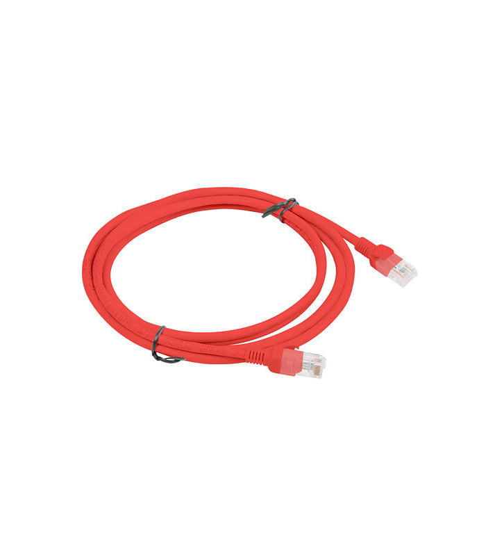Cable red lanberg latiguillo cat.6 utp 2m rojo fluke passed