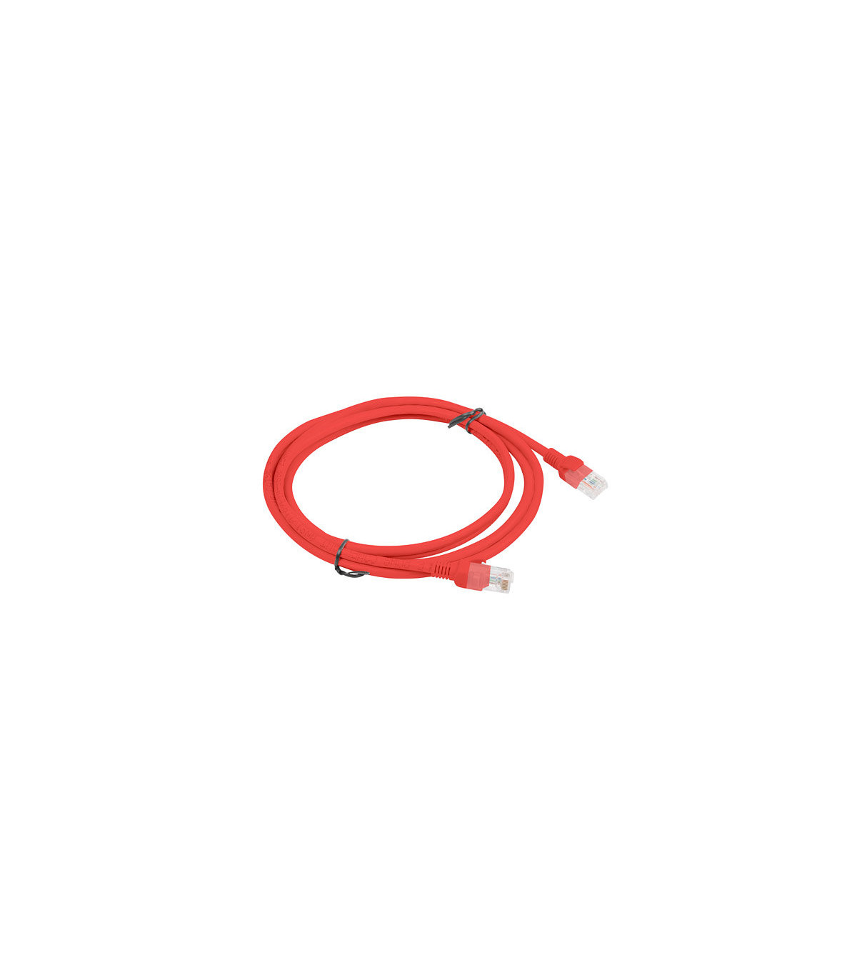 Cable red lanberg latiguillo cat.6 utp 2m rojo fluke passed
