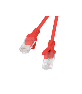 Cable red lanberg latiguillo cat.6 utp 1.5m rojofluke passed
