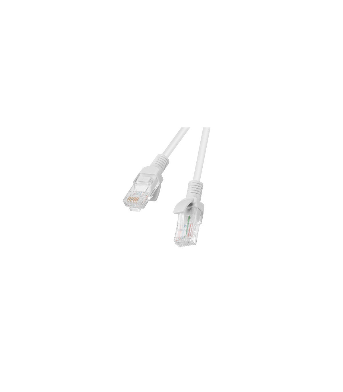 Cable red lanberg latiguillo cat.6 utp 15m gris fluke passed