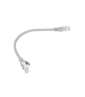 Cable red lanberg latiguillo cat.6 utp 0.25m gris fluke passed