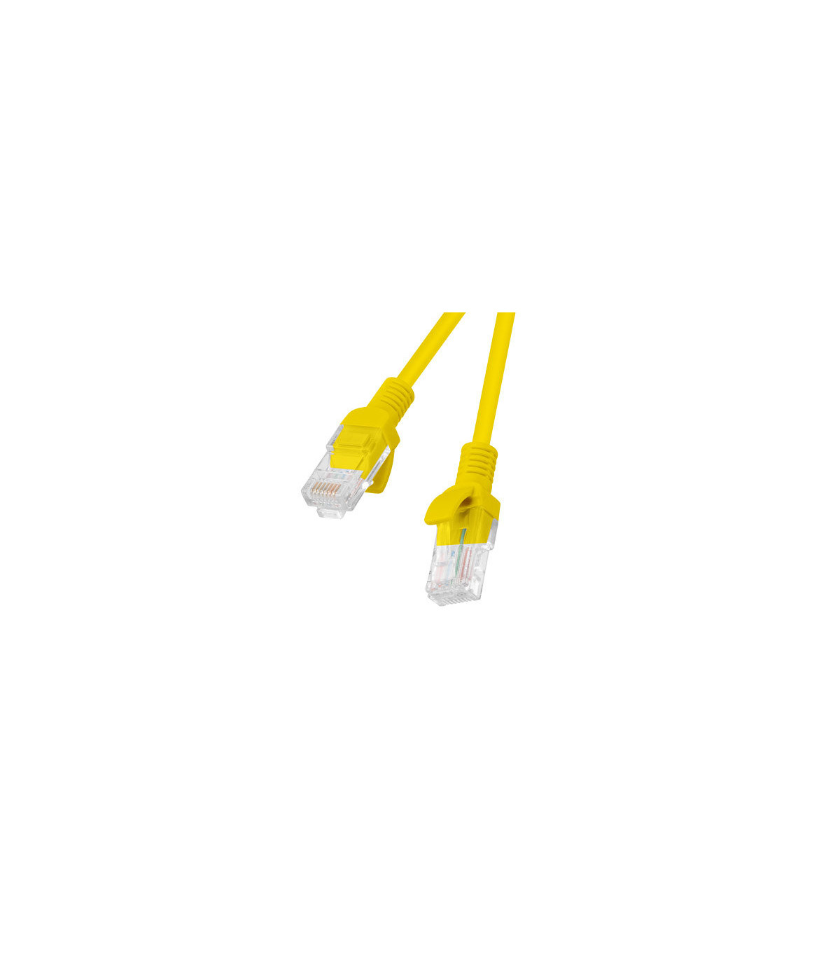 Cable red lanberg latiguillo cat.6 utp 2m amarillo fluke passed