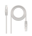 Cable red nanocable latiguillo rj45 utp cat6 3m gris