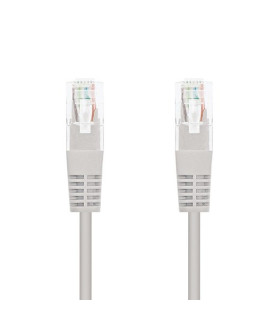 Cable red nanocable latiguillo rj45 utp cat6 3m gris