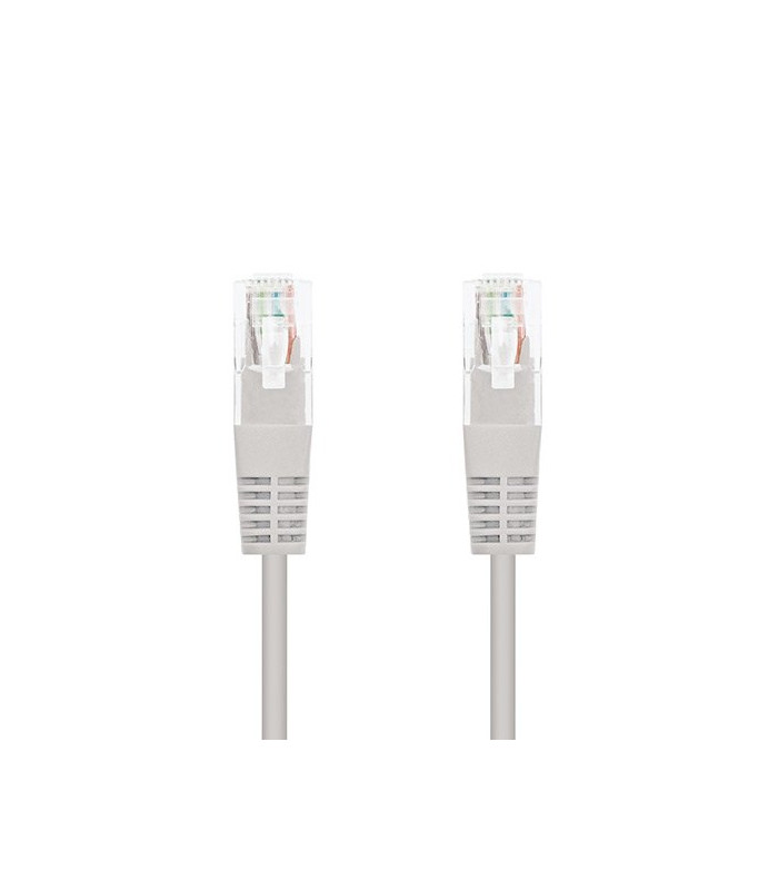 Cable red nanocable latiguillo rj45 utp cat6 3m gris