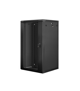 Armario rack lanberg 22u 600x600x1082 auto ensamblado 19 pulgadas hasta 60 kg negro