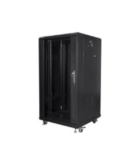 Armario rack lanberg 22u 600x600 autoensamblado 19 pulgadas hasta 60kg negro