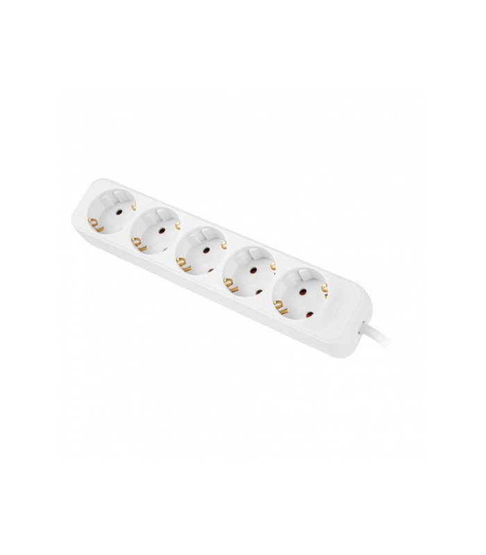 Regleta lanberg 5 tomas schuko blanca 3m