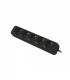 Regleta lanberg 5 tomas schuko negra 1.5m
