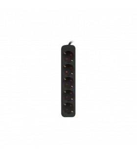 Regleta lanberg 5 tomas schuko negra 1.5m