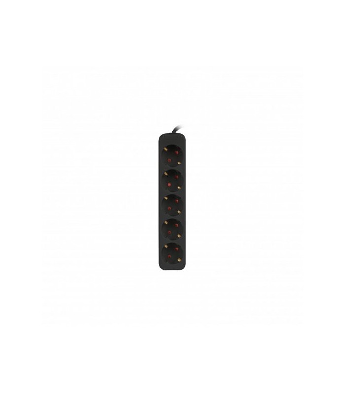 Regleta lanberg 5 tomas schuko negra 1.5m