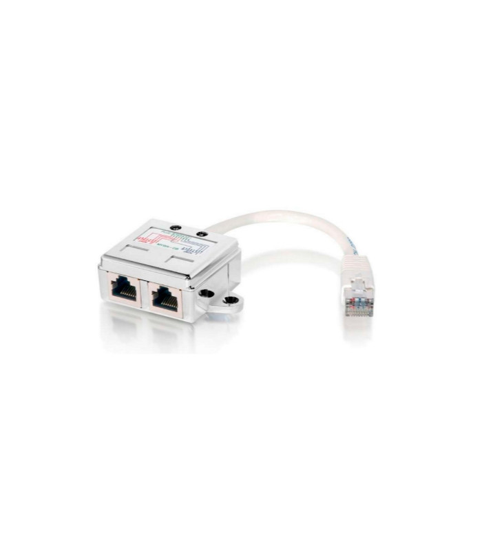 Adaptador equip rj45 cat5e 1 macho a 2 hembras