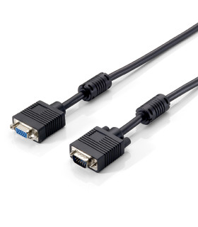 Cable alargo svga equip 3coax macho -  hembra 1.8m con ferritas